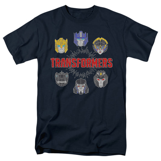 Transformers Robo Halo Mens T Shirt Navy