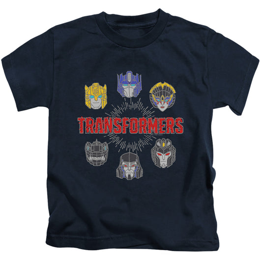 Transformers Robo Halo Juvenile Kids Youth T Shirt Navy Blue