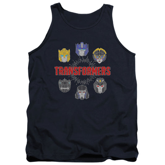 Transformers Robo Halo Mens Tank Top Shirt Navy Blue