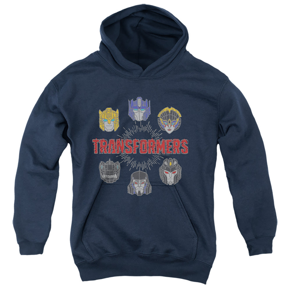 Transformers Robo Halo Kids Youth Hoodie Navy Blue