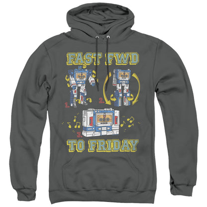 Transformers Forward Friday Mens Hoodie Charcoal