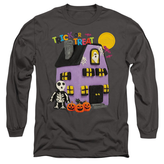 Play Doh Trick Or Treat Mens Long Sleeve Shirt Charcoal