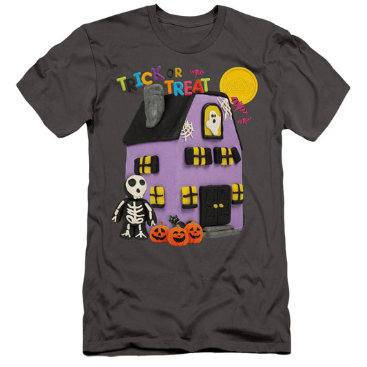 Play Doh Trick or Treat Slim Fit Mens T Shirt Charcoal