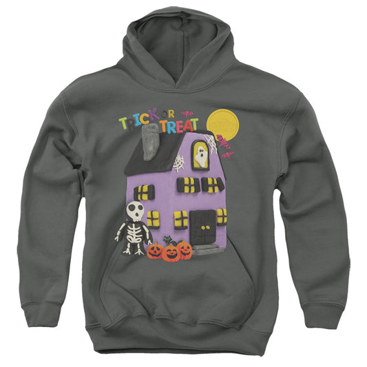 Play Doh Trick or Treat Kids Youth Hoodie Charcoal