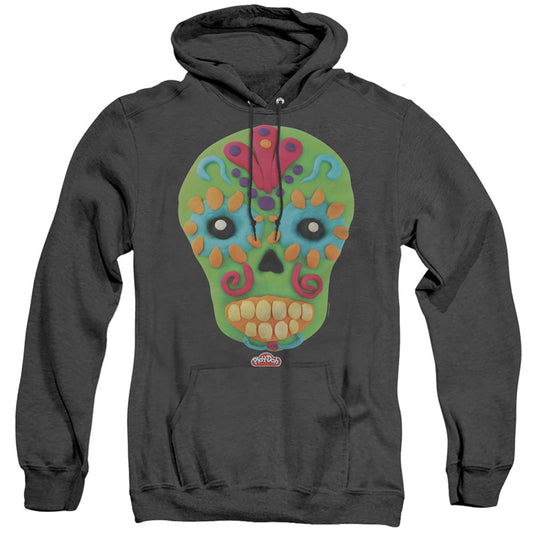 Play Doh Sugar Skull Mens Heather Hoodie Black