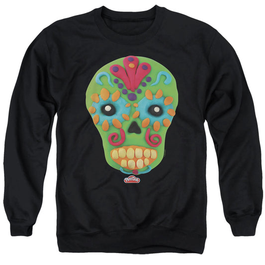 Play Doh Sugar Skull Mens Crewneck Sweatshirt Black