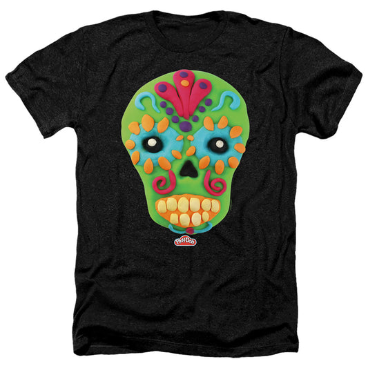 Play Doh Sugar Skull Heather Mens T Shirt Black