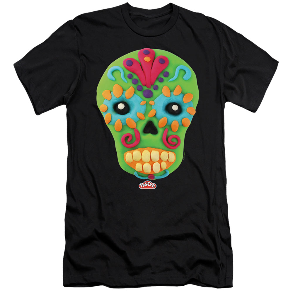 Play Doh Sugar Skull Premium Bella Canvas Slim Fit Mens T Shirt Black