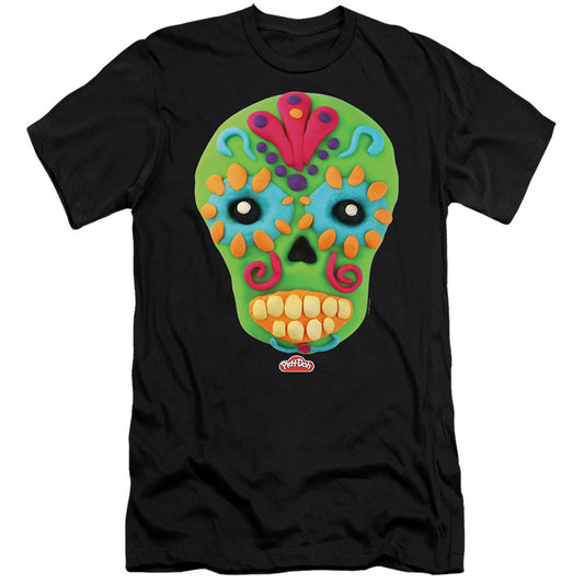 Play Doh Sugar Skull Slim Fit Mens T Shirt Black