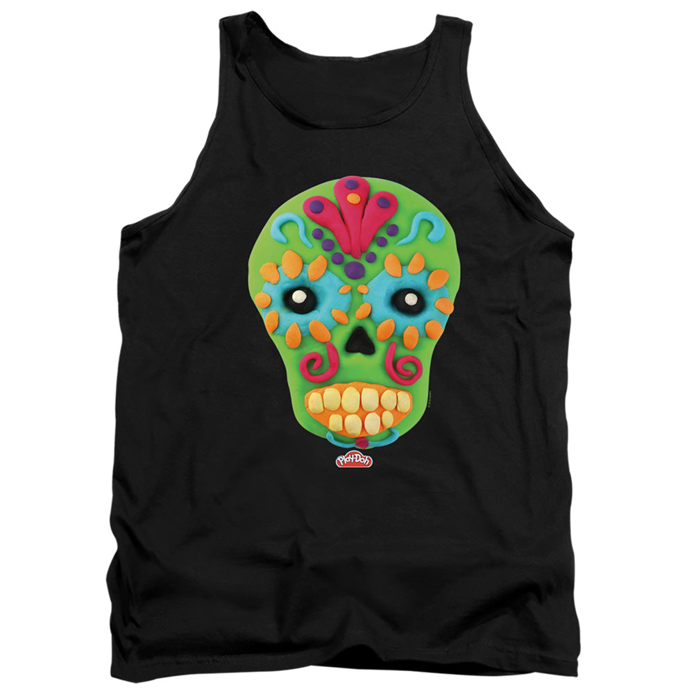 Play Doh Sugar Skull Mens Tank Top Shirt Black