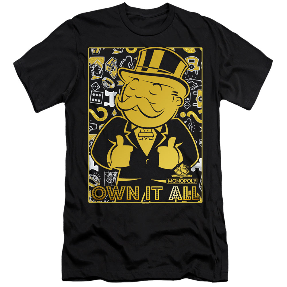 Monopoly Own Slim Fit Mens T Shirt Black