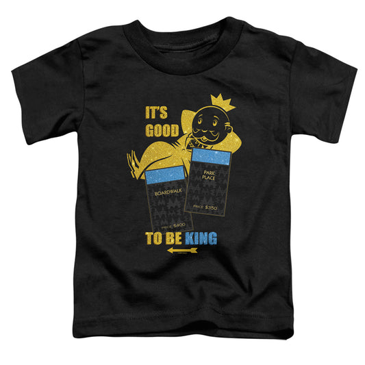 Monopoly Its Good to Be King No Logo Toddler Kids Youth T Shirt Black