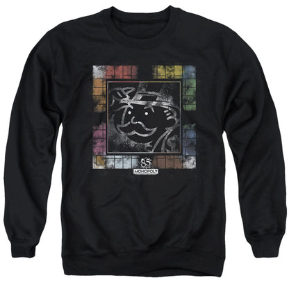 Monopoly Dusty Game Board Mens Crewneck Sweatshirt Black