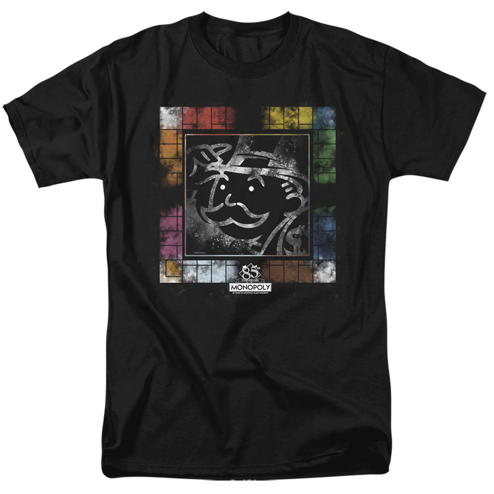 Monopoly Dusty Game Board Mens T Shirt Black