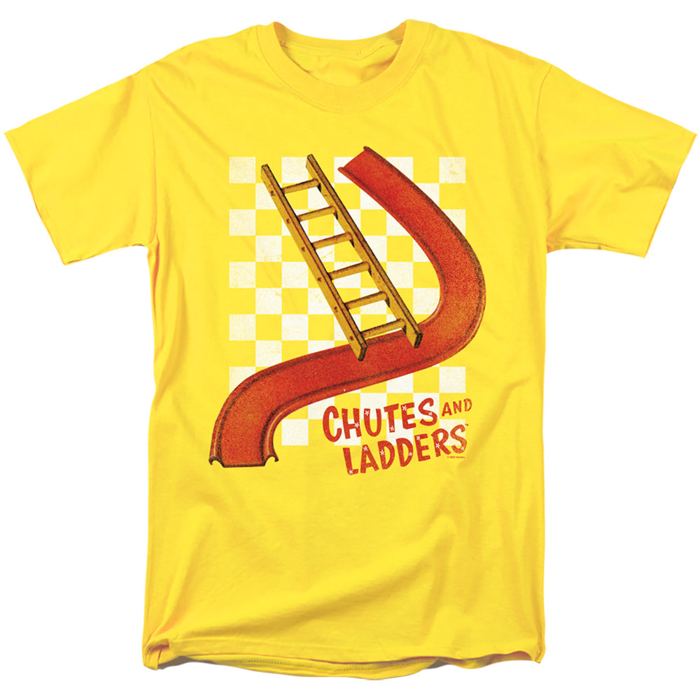 Chutes And Ladders Chute And Ladder Mens T Shirt Yellow