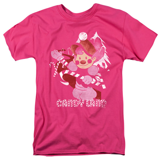 Candy Land Mr Mint Mens T Shirt Hot Pink