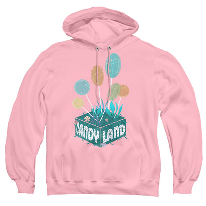 Candy Land Isometric Lollipop Block Mens Hoodie Pink