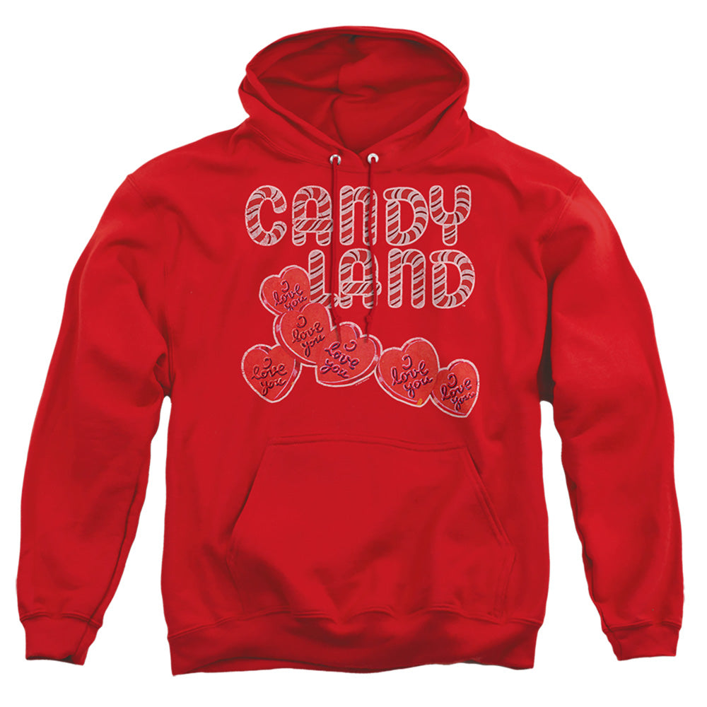 Candy Land I Love You Mens Hoodie Red