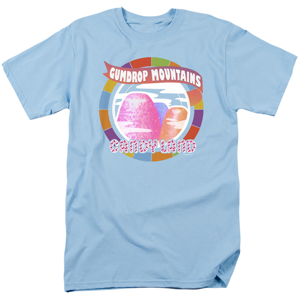 Candy Land Gumdrop Mountains Mens T Shirt Light Blue