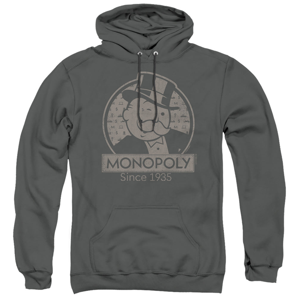 Monopoly Wink Mens Hoodie Charcoal