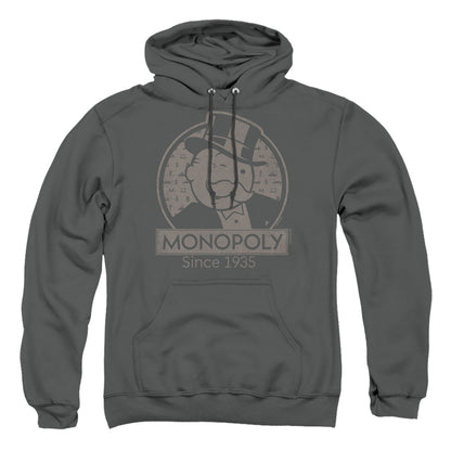 Monopoly Wink Mens Hoodie Charcoal