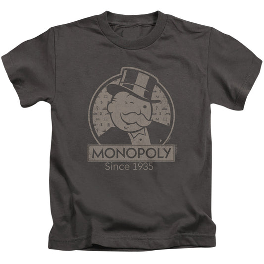 Monopoly Wink Juvenile Kids Youth T Shirt Charcoal