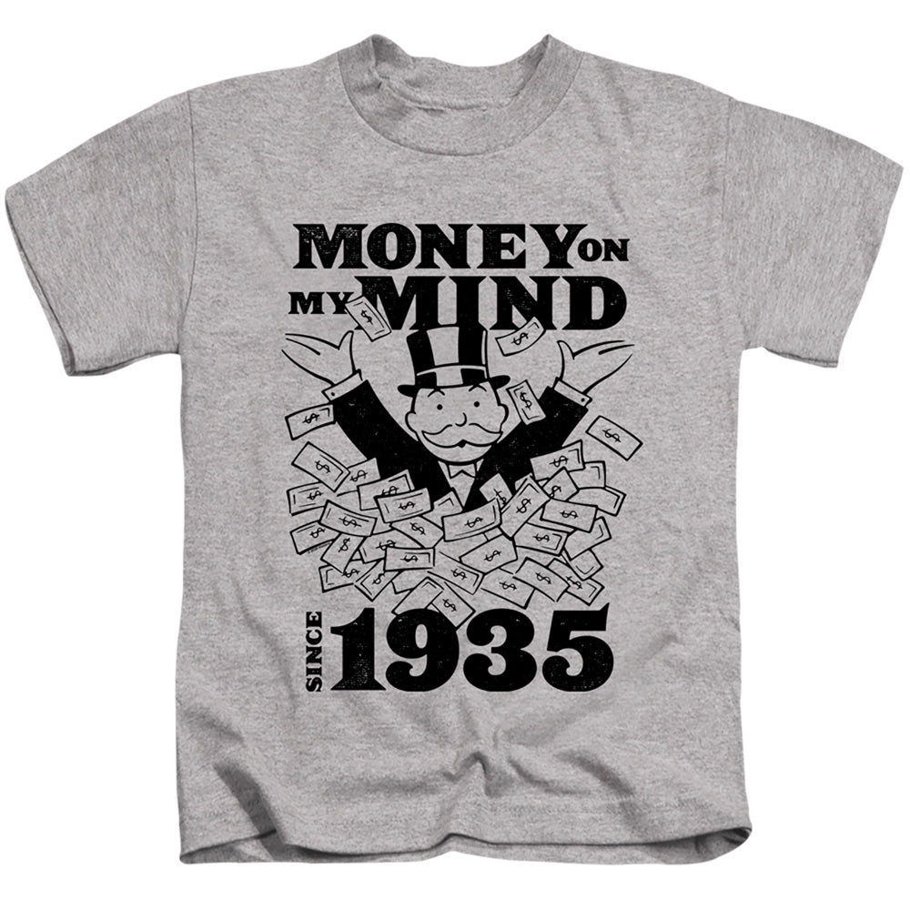 Monopoly Money Mind Since 35 Juvenile Kids Youth T Shirt Athletic Heather