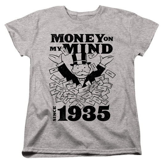 Monopoly Money Mind Since 35 Womens T Shirt Athletic Heather