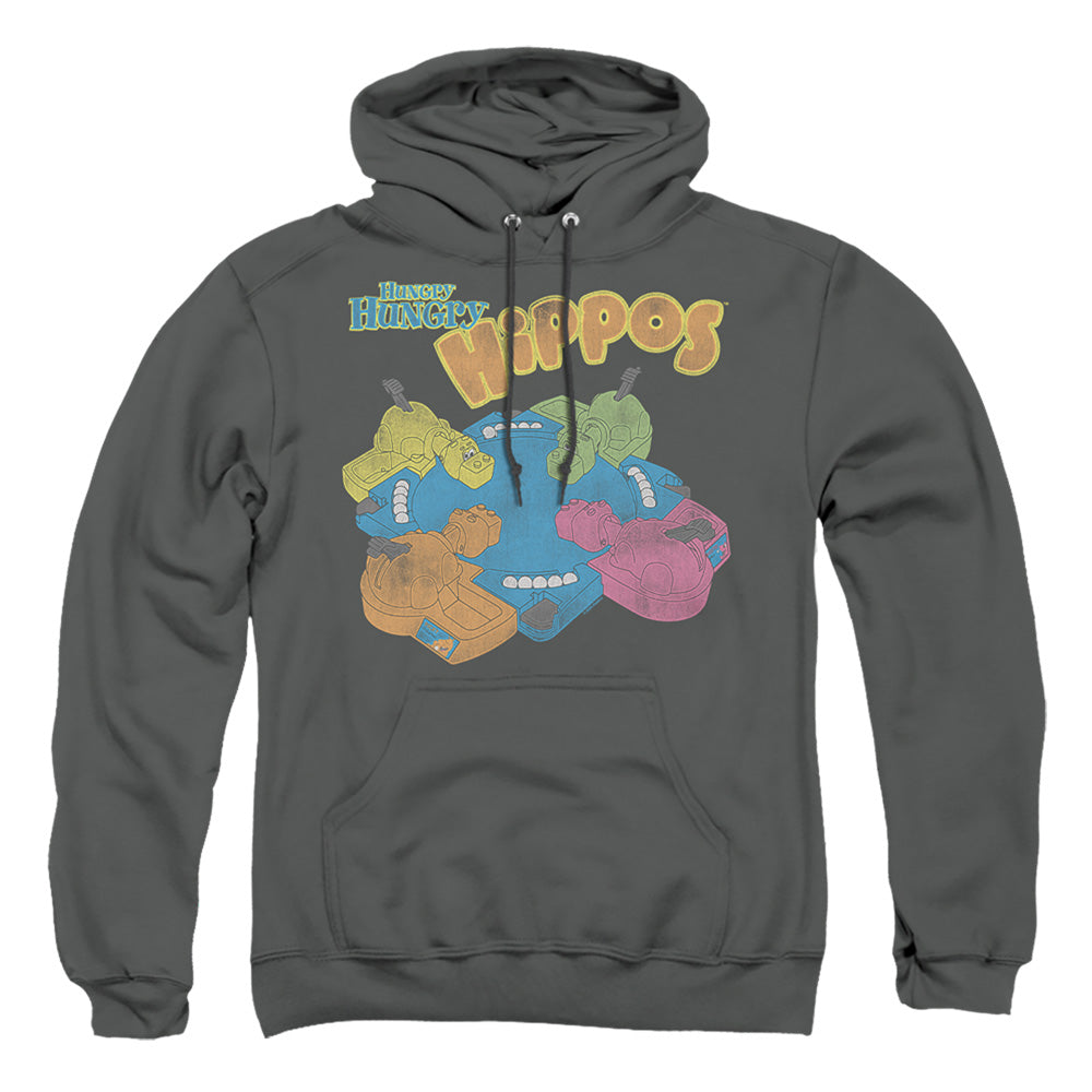 Hungry Hungry Hippos Ready To Play Mens Hoodie Charcoal