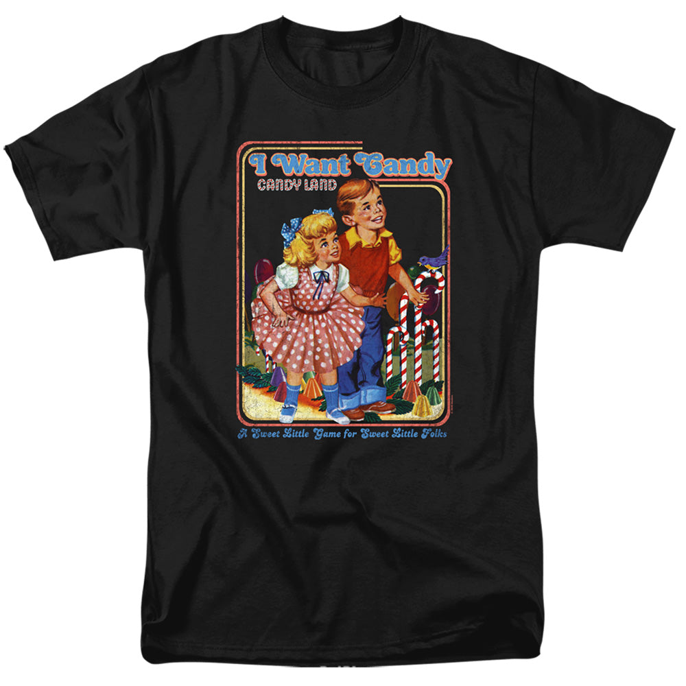 Candy Land I Want Candy Mens T Shirt Black