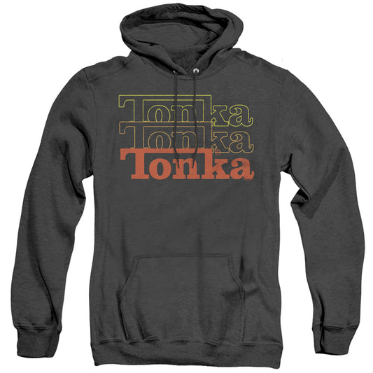 Tonka Fuzzed Repeat Mens Heather Hoodie Black