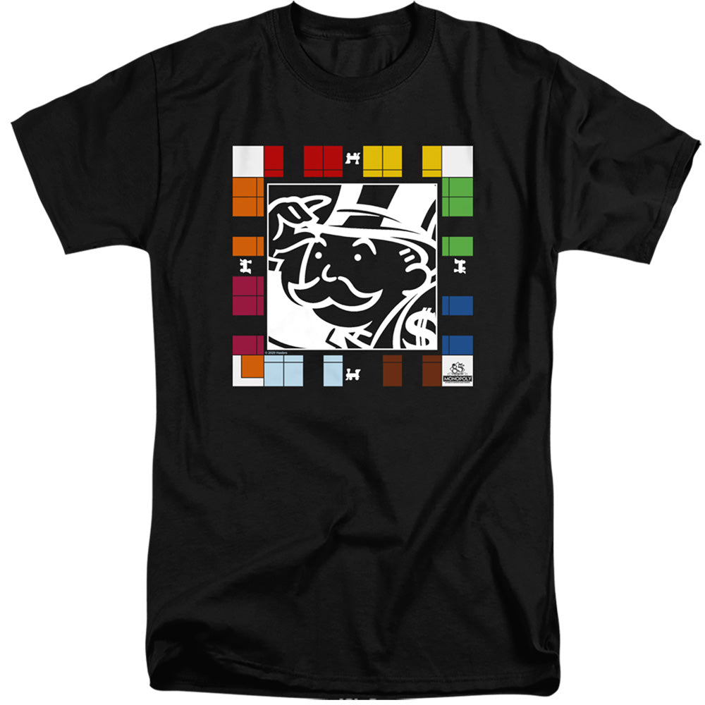 Monopoly Game Board Mens Tall T Shirt Black