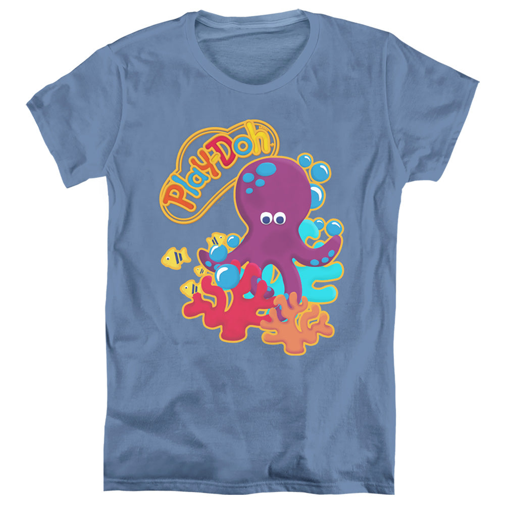 Play Doh Under the Sea Womens T Shirt Carolina Blue