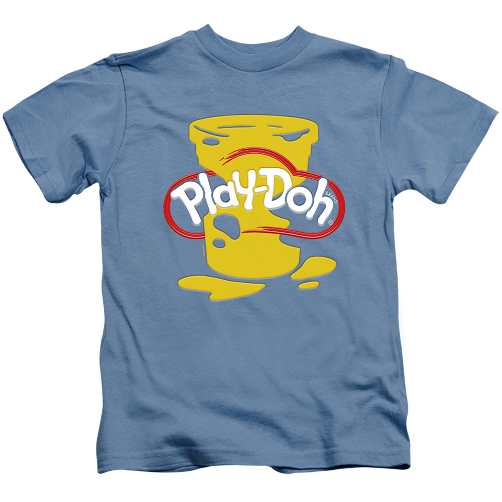 Play Doh Play Doh Messy Stencil Logo Juvenile Kids Youth T Shirt Carolina Blue