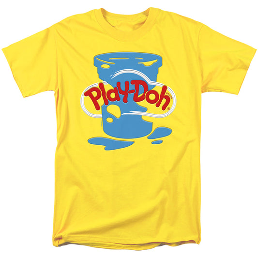 Play Doh Play Doh Inverted Messy Mens T Shirt Yellow