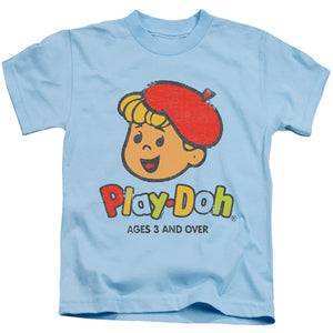 Play Doh 3 and Up Juvenile Kids Youth T Shirt Light Blue