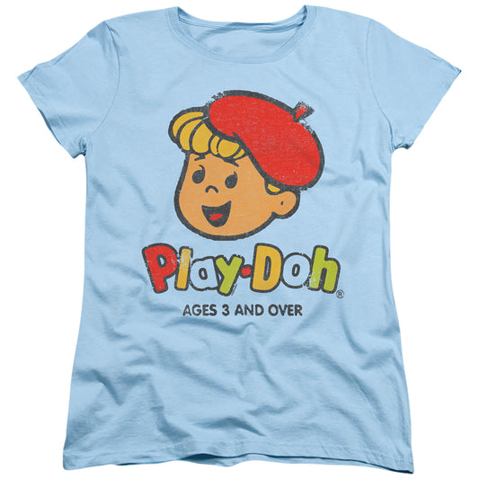 Play Doh 3 and Up Womens T Shirt Light Blue