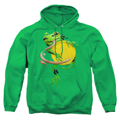 Play Doh Frog Hugging Play Doh Lid Mens Hoodie Kelly Green