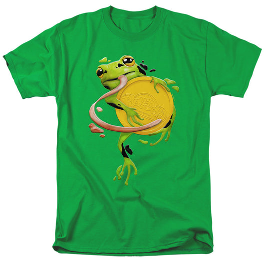 Play Doh Frog Hugging Play Doh Lid Mens T Shirt Kelly Green