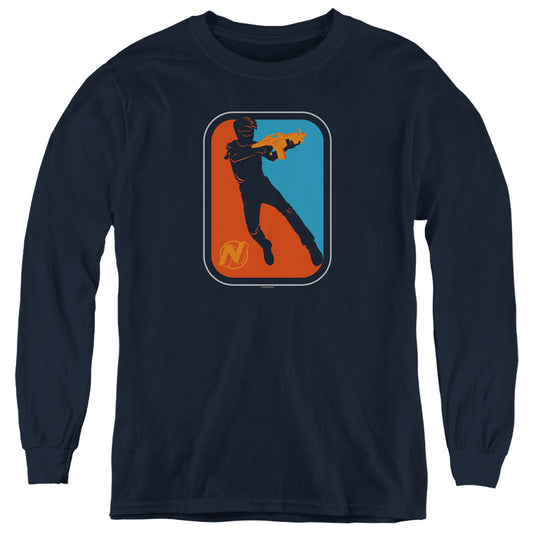 Nerf Nerf Pro Long Sleeve Kids Youth T Shirt Navy