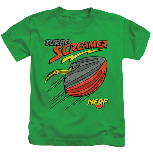 Nerf Turbo Screamer Juvenile Kids Youth T Shirt Kelly Green