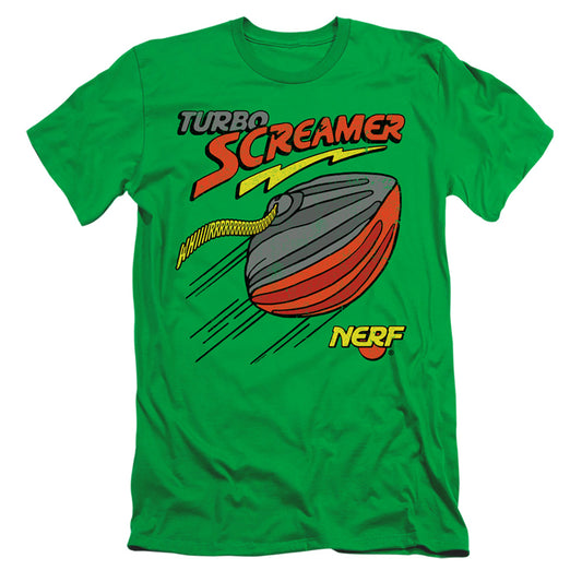 Nerf Turbo Screamer Slim Fit Mens T Shirt Kelly Green