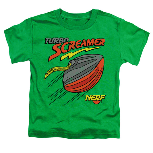 Nerf Turbo Screamer Toddler Kids Youth T Shirt Kelly Green