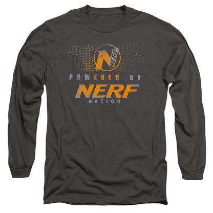 Nerf Powered By Nerf Nation Mens Long Sleeve Shirt Charcoal