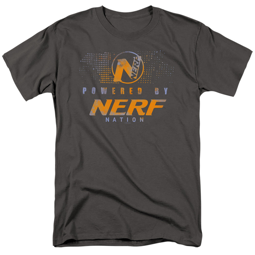 Nerf Powered By Nerf Nation Mens T Shirt Charcoal