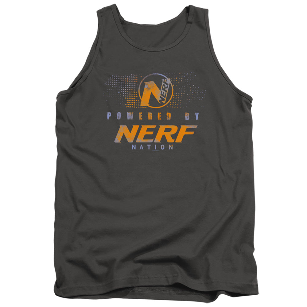 Nerf Powered By Nerf Nation Mens Tank Top Shirt Charcoal