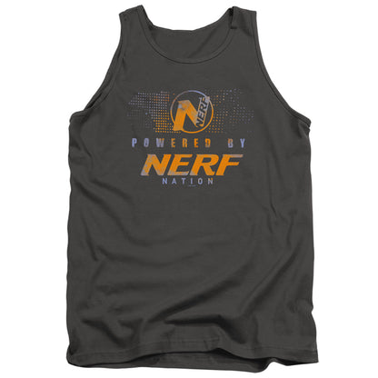 Nerf Powered By Nerf Nation Mens Tank Top Shirt Charcoal