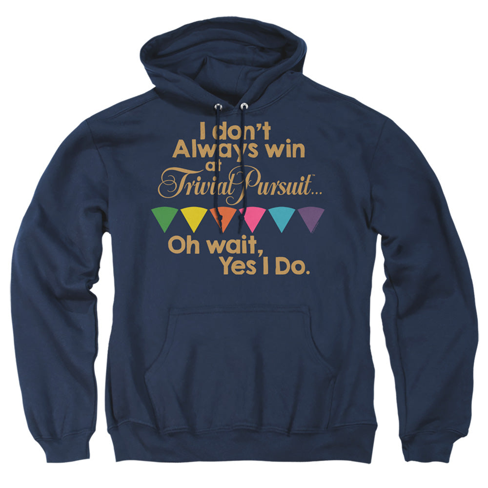 Trivial Pursuit I Always Win Mens Hoodie Navy