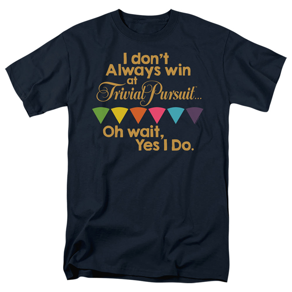 Trivial Pursuit I Always Win Mens T Shirt Navy