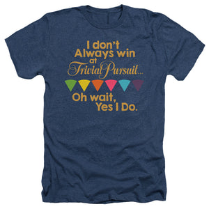 Trivial Pursuit I Always Win Heather Mens T Shirt Navy